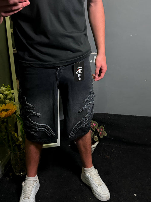 SHORT JEAN BAGGY NOIR