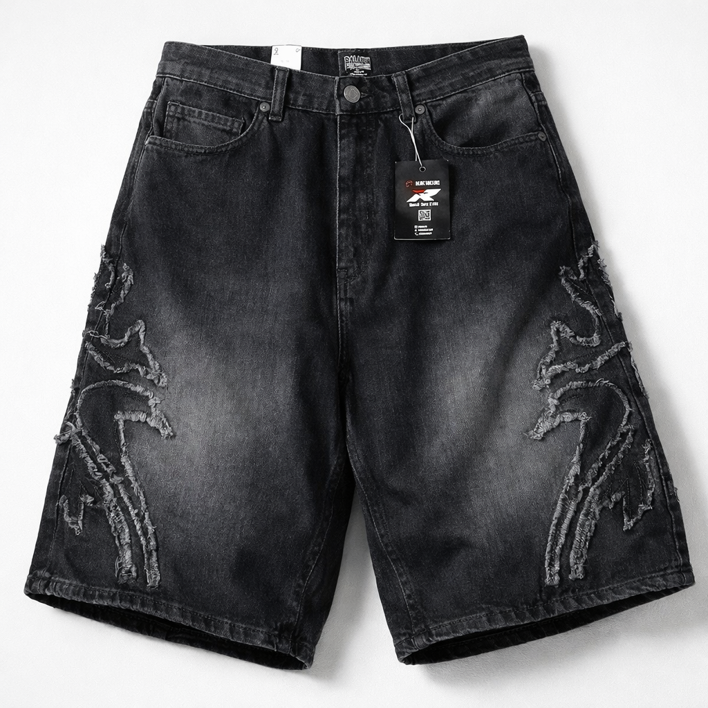 SHORT JEAN BAGGY NOIR