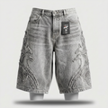 SHORT JEAN BAGGY grey